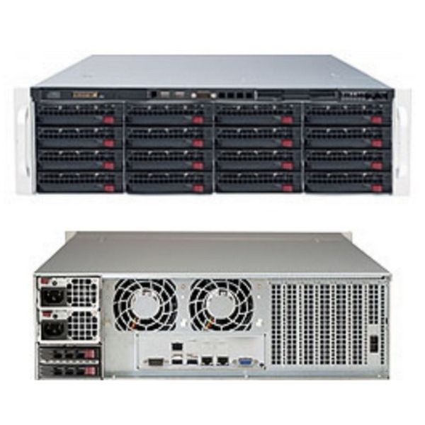Платформа системного блока SuperMicro SSG-6039P-E1CR16L 3U, 2x LGA3647, 16x DIMM DDR4 2933MHz, 16x 3.5" SAS3/SATA3 expander based backplane, 2x 2.5" SAS3/SATA3 rear, SAS AOC-S3008L-L8E, 2x 1200W (287116)