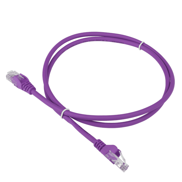 Патч-корд LANMASTER LSZH UTP кат.6, 0.5 м, фиолетовый Патч-корд LANMASTER LSZH UTP кат.6, 0.5 м, фиолетовый