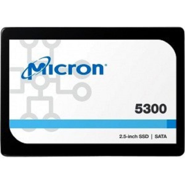 Твердотельный накопитель Micron 5300PRO 1.92TB SATA 2.5" 3D TLC R540/W520MB/s MTTF 3М 95000/30000 IOPS 5256TBW SSD Enterprise Solid State Drive, 1 year, OEM