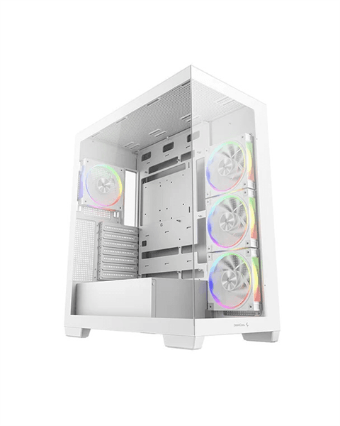 корпус Deepcool CG580 4F V2 WH без БП, боковое окно (панорама), 4x120mm ARGB PWM вентилятора, белый, ATX (R-CG580-WHADA4-G-2)