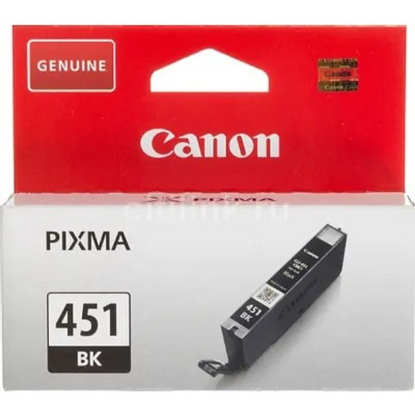 Картридж струйный Canon CLI-451BK 6523B001 черный (337стр.) (7мл) для Canon Pixma iP7240/MG6340/MG5440