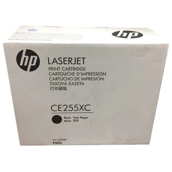 HP Картридж CE255XC 55X лазерный увеличенной емкости (13500 стр) (белая корпоративная коробка)