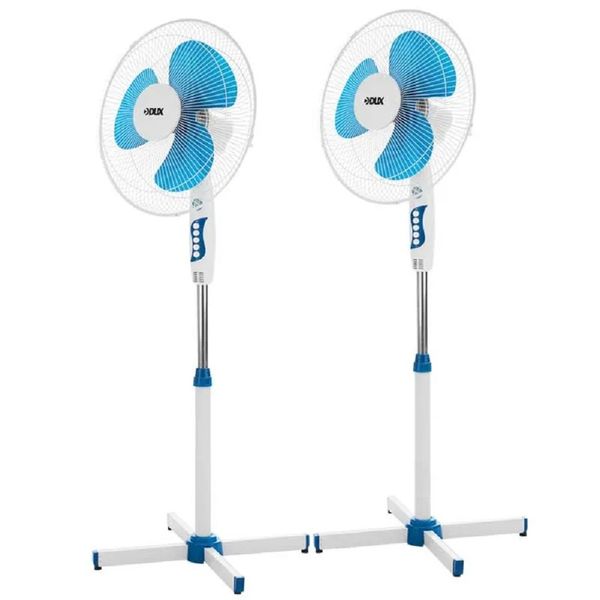 Rexant (60-0207) Вентилятор напольный DUX DX-1603 40 Вт, 220V, цвет белый/синий (2 шт./кор.)
