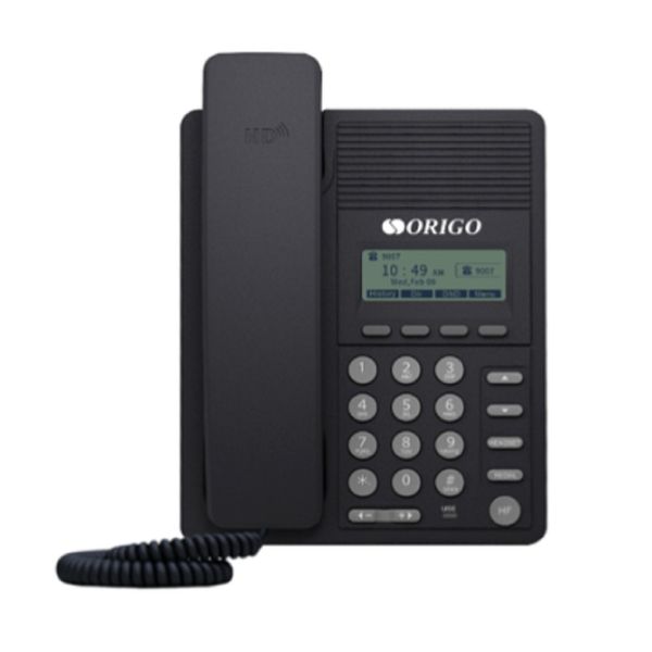ORIGO OPH120/A1B IP-телефон с монохромным дисплеем 2.3", 100Base-TX WAN PoE, 100Base-TX LAN, c адаптером питания