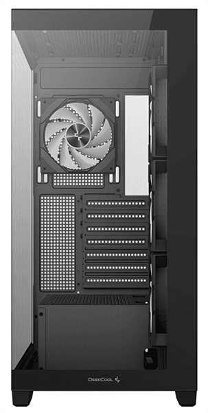корпус Deepcool CG580 4F без БП, боковое окно (панорама), 4x120mm ARGB PWM вентилятора, черный, ATX (R-CG580-BKADA4-G-1)