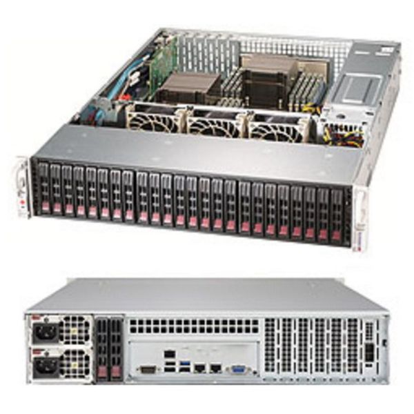 Платформа системного блока SuperMicro SSG-2029P-ACR24L 2U Rackmount CSE-216BTS-R1K23LPB X11DPH-T SAS3 SATA3 ; RAID 0, 1, 5, 10