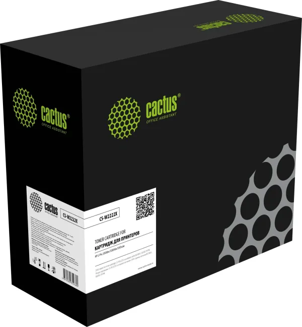 Картридж лазерный Cactus CS-W2222X 222X желтый (2500стр.) для HP LJ Pro 3203dw/3303fdn/3303sdw с чипом