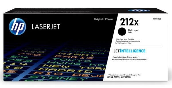 Картридж лазерный HP 212X W2120X черный бар.в компл. (13000стр.) для HP CLJ Enterprise M554/M555